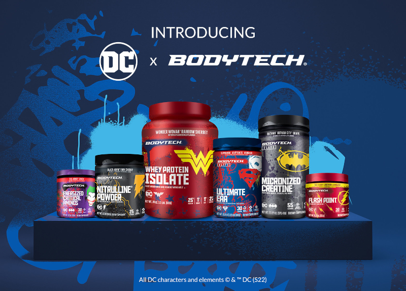 The Vitamin Shoppe’s BodyTech® Sports Nutrition Brand and Warner Bros. Consumer Products Launch Exclusive Flavor Collaborations Inspired by Characters from the DC Universe including Superman, Batman, Wonder Woman, Black Adam and More