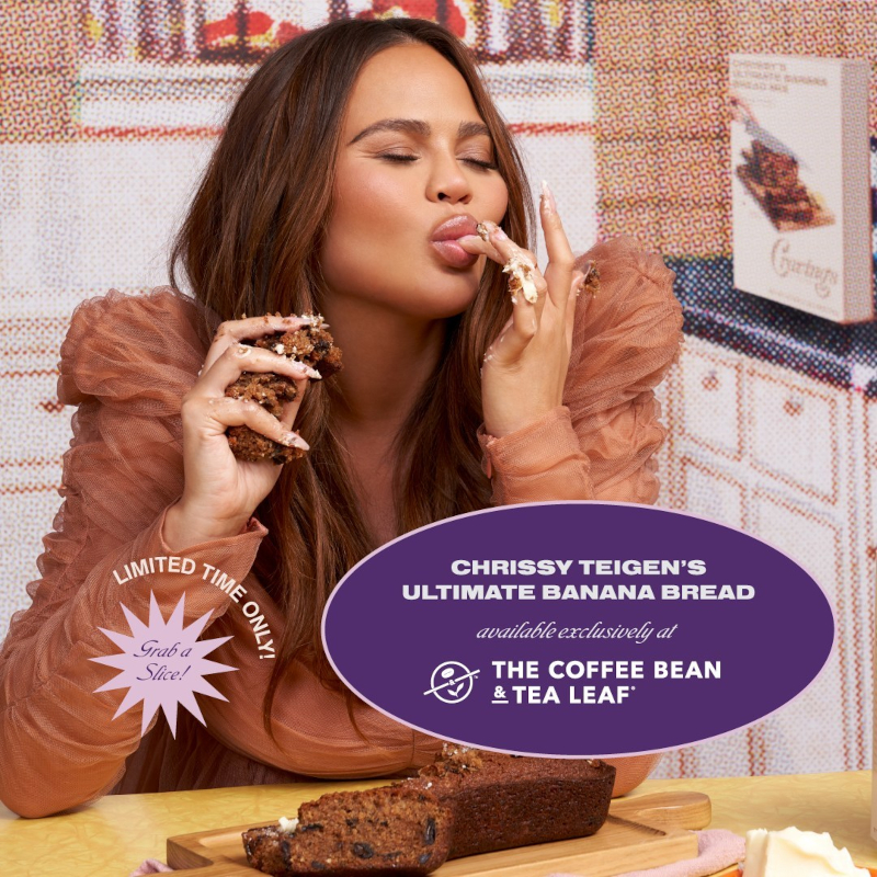 Cravings by Chrissy Teigen’s Best Selling Banana Bread Launches at The Coffee Bean & Tea Leaf