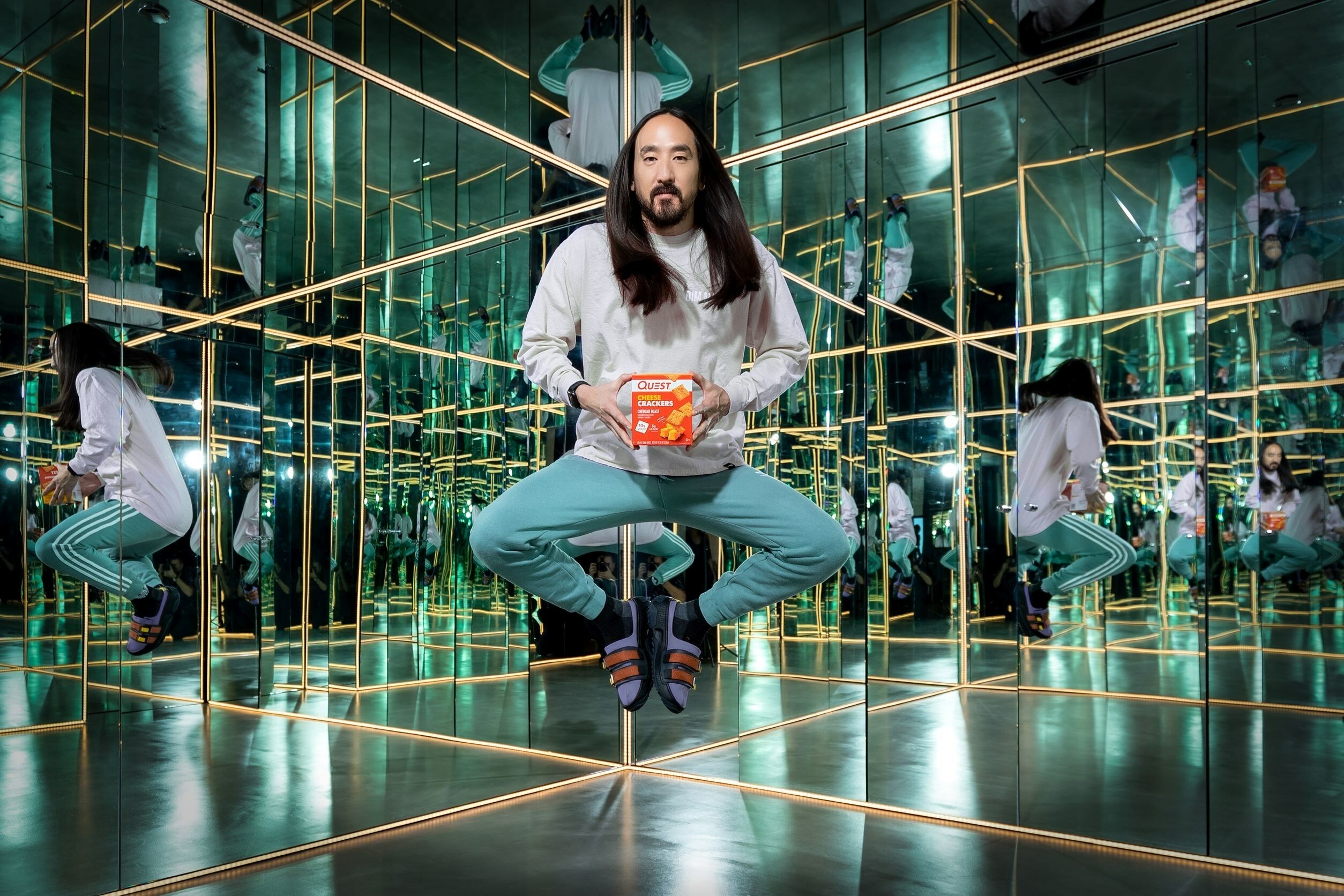 Quest partners with Steve Aoki to launch NEW Quest Cheese Crackers