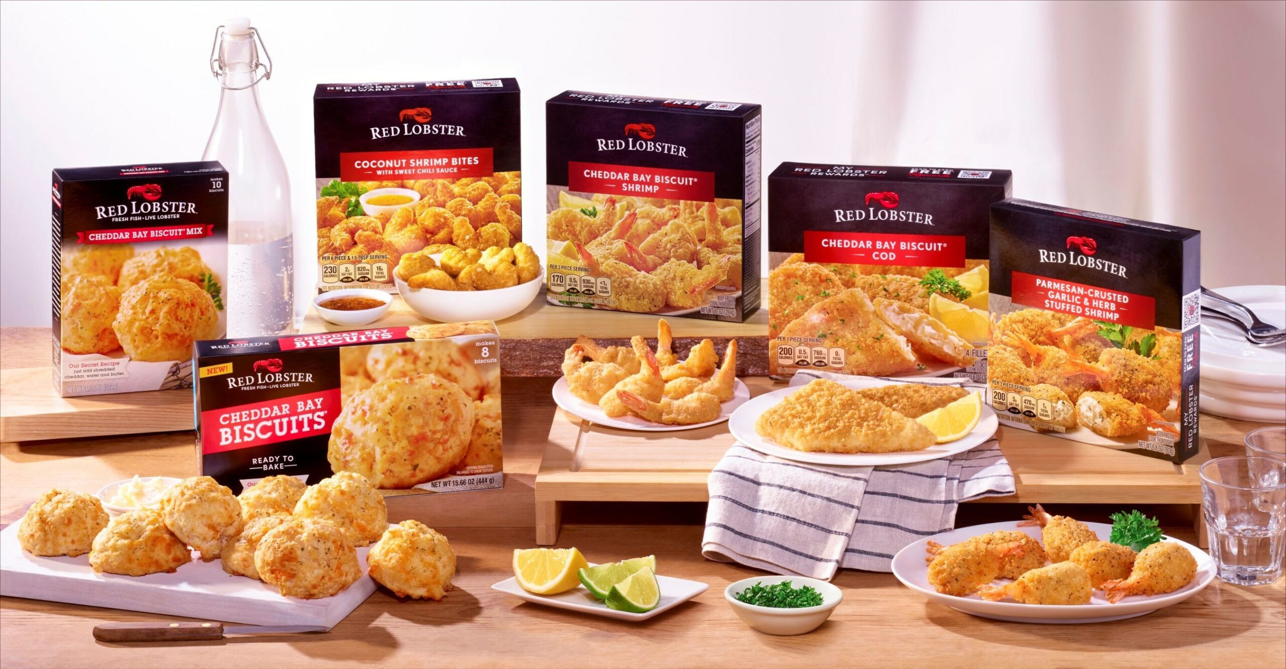 Red Lobster® Launches First-Ever Frozen Seafood Product Line Featuring Cheddar Bay Biscuit® Shrimp, Coconut Shrimp Bites, and More