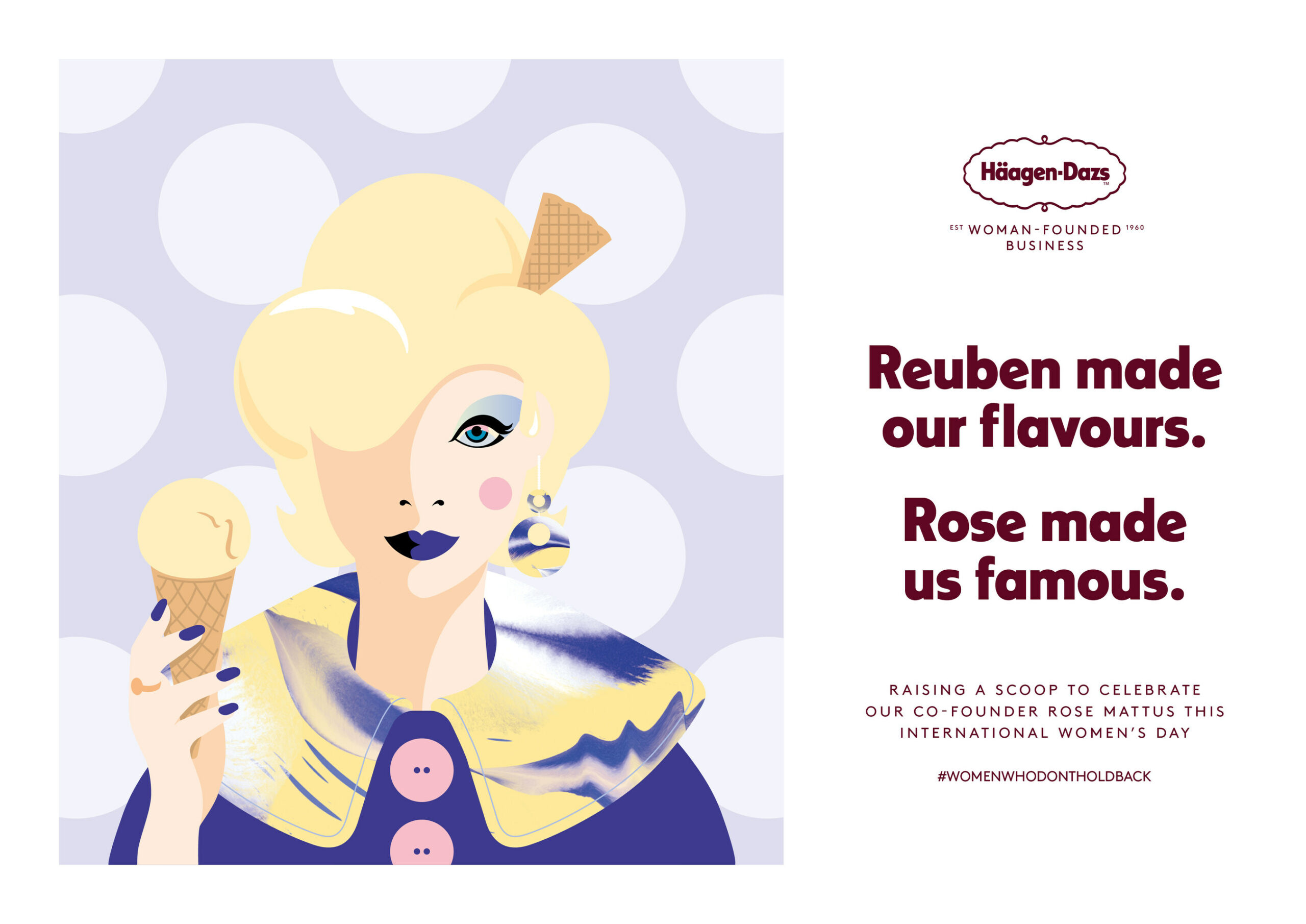 HÄAGEN-DAZS HONOURS THE LEGACY OF ITS UNSUNG FEMALE FOUNDER ON INTERNATIONAL WOMEN’S DAY BY LAUNCHING ‘THE ROSE PROJECT’ AND A ‘FOUNDER’S FAVOURITE’ GIVEAWAY